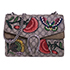Embroidered Medium Dionysus Shoulder Bag, front view